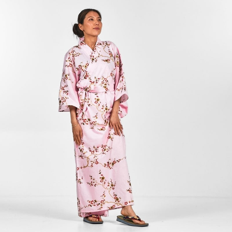 Kimono Yukata Femme Ōgonbai - S