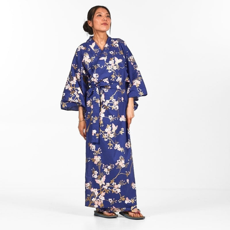 Kimono Yukata Femme Sakura to Chō - M