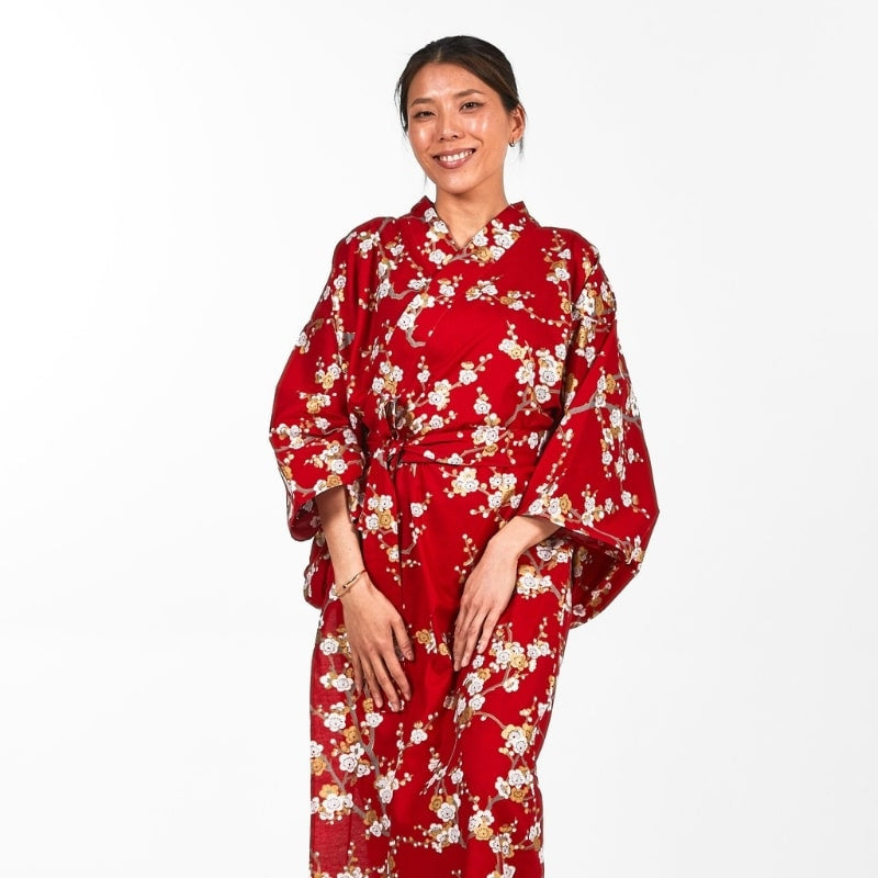 Kimono Yukata Femme Shiraume