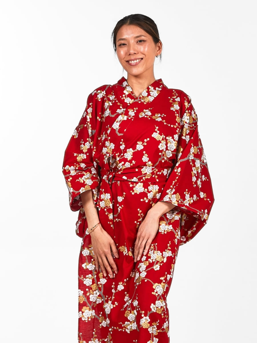 Kimono Yukata Femme Shiraume