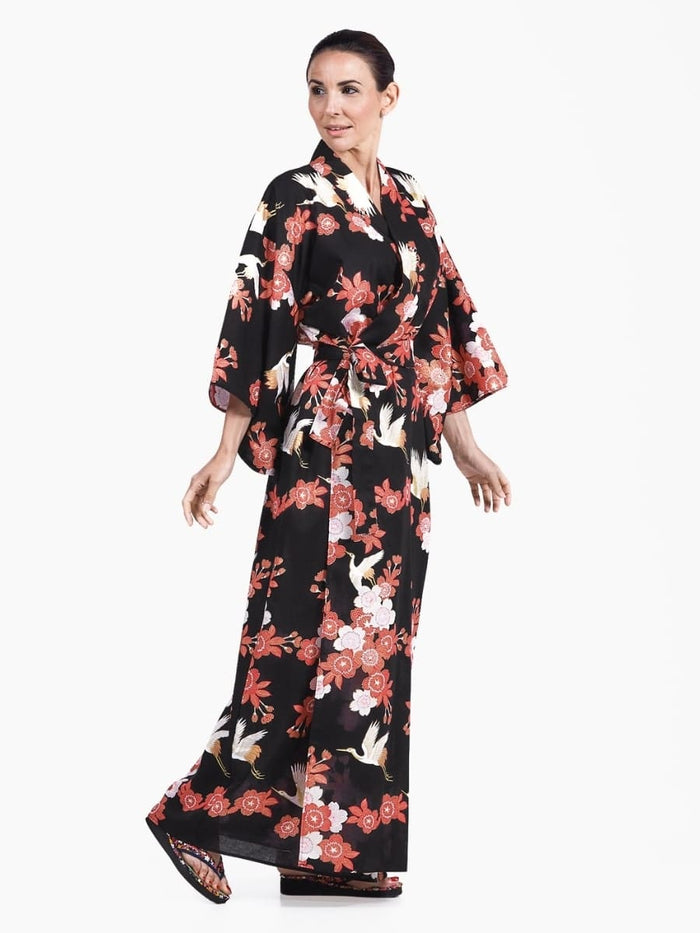 Kimono Yukata Femme Tsuru to Ouka