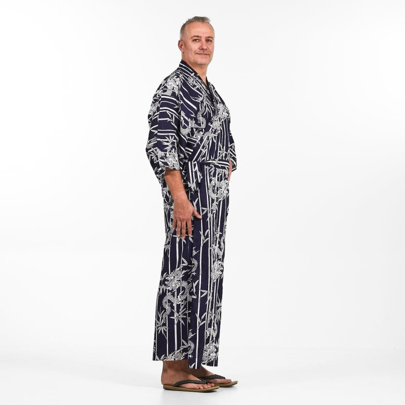 Kimono Yukata Homme Bambou & Dragon