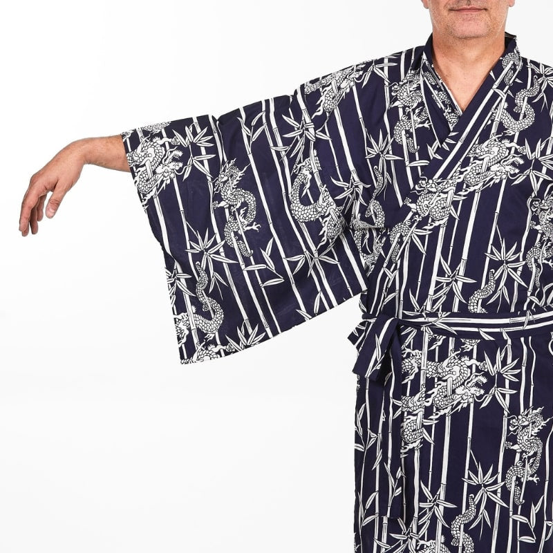 Kimono Yukata Homme Bambou & Dragon