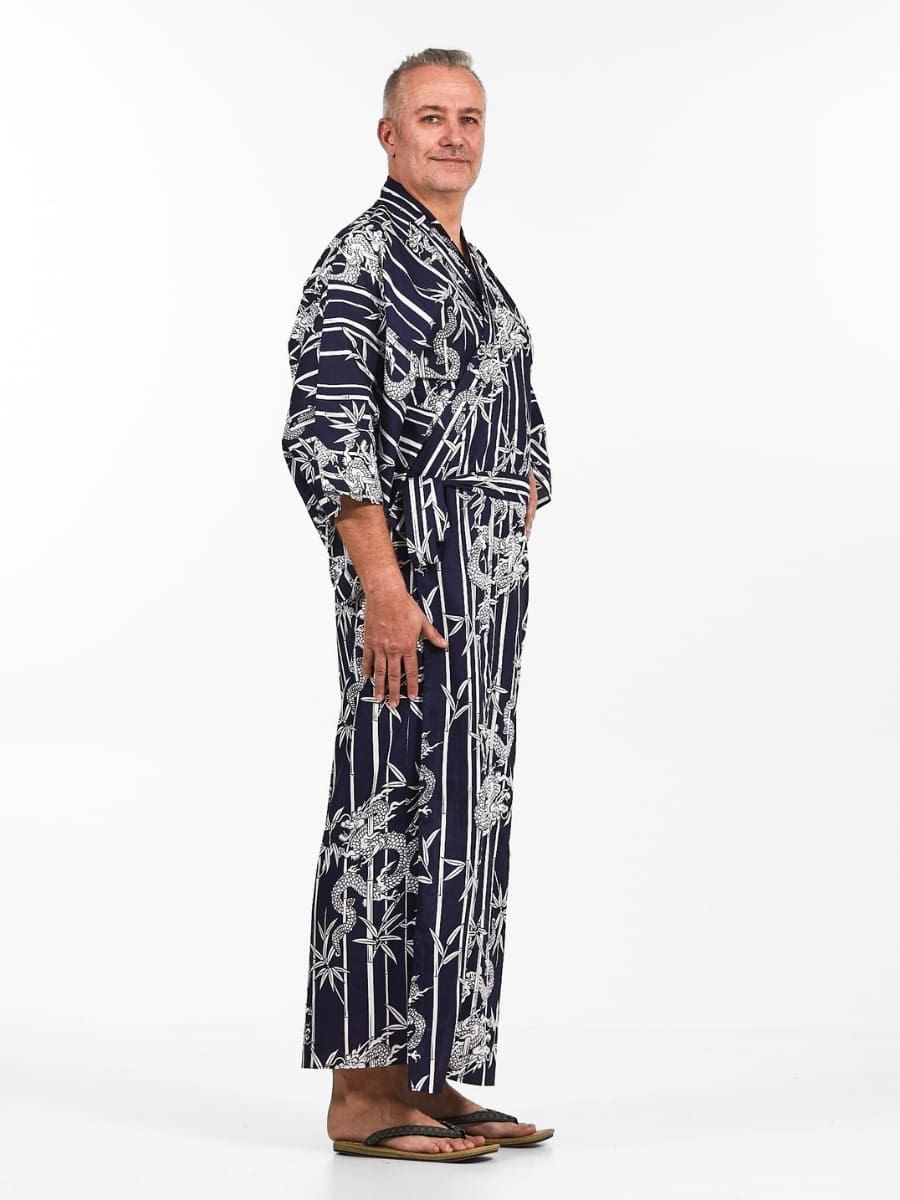 Kimono Yukata Homme Bambou & Dragon