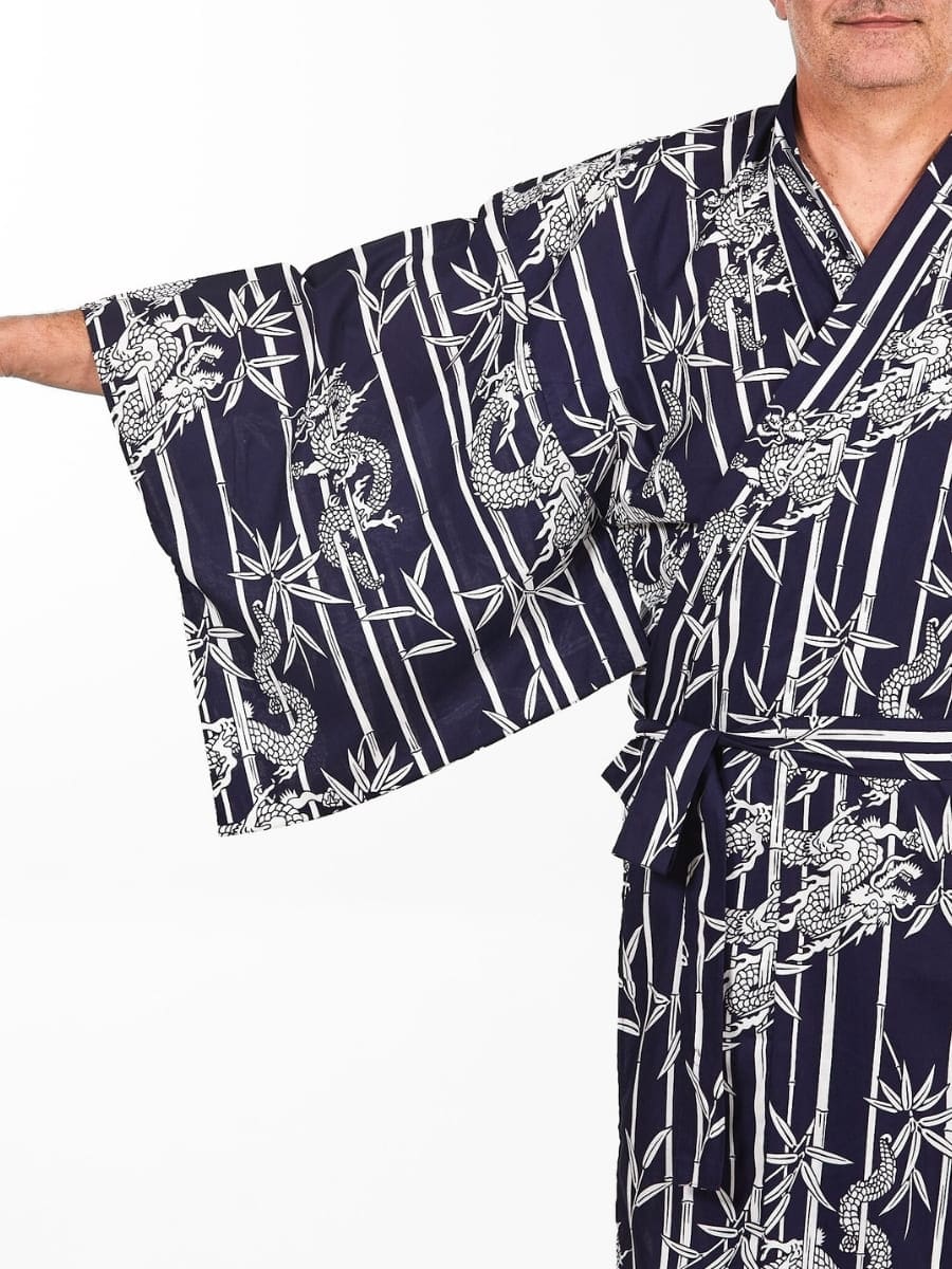 Kimono Yukata Homme Bambou & Dragon