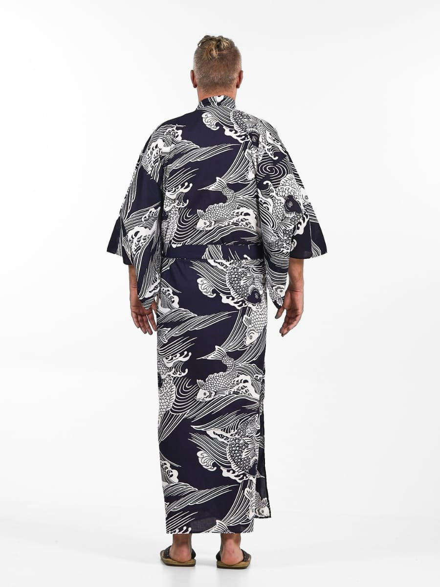 Kimono Yukata Homme Carpe Koï