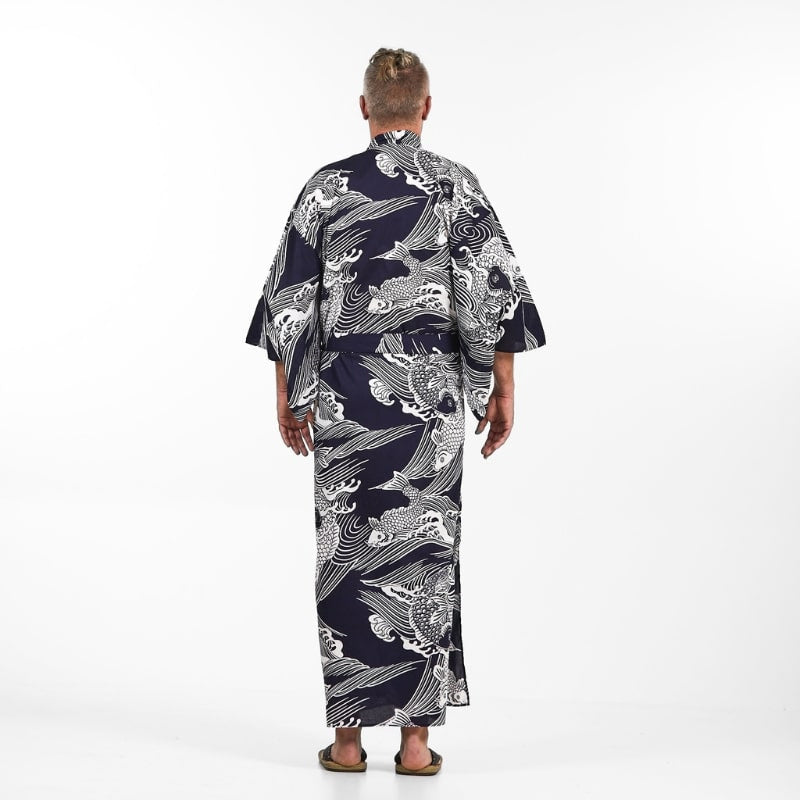 Kimono Yukata Homme Carpe Koï