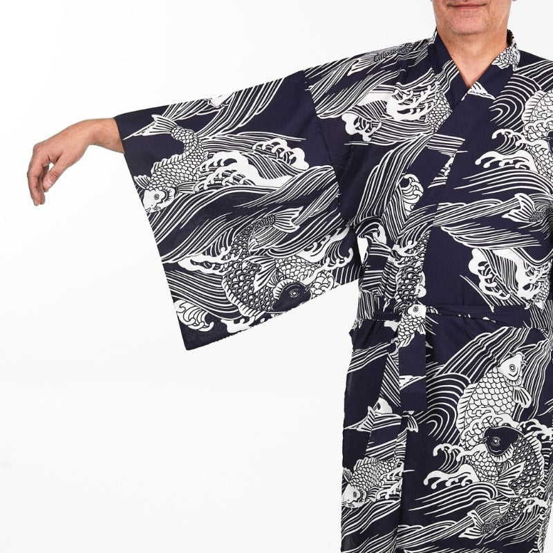 Kimono Yukata Homme Carpe Koï