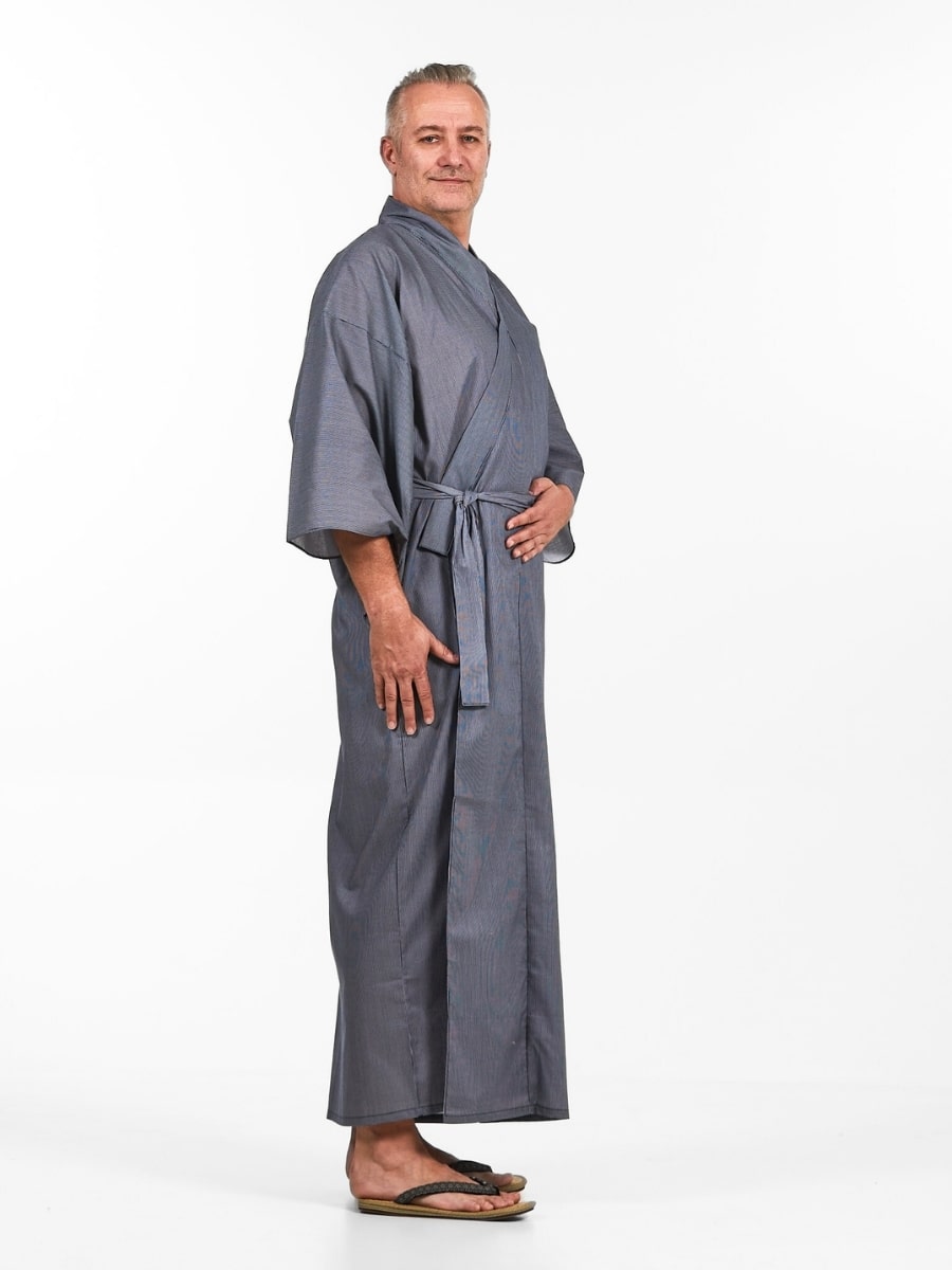 Kimono Yukata Homme Rayé
