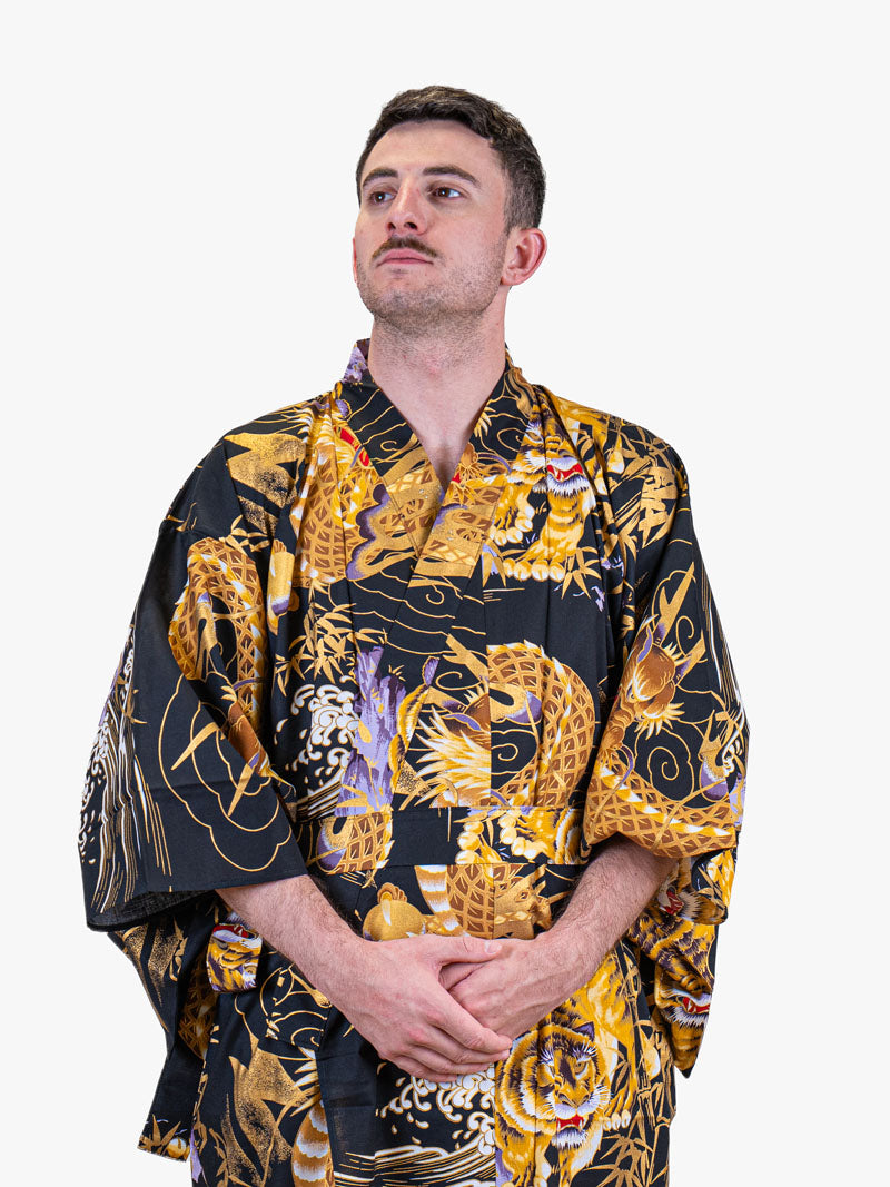 Kimono Yukata Homme Ryū Tora