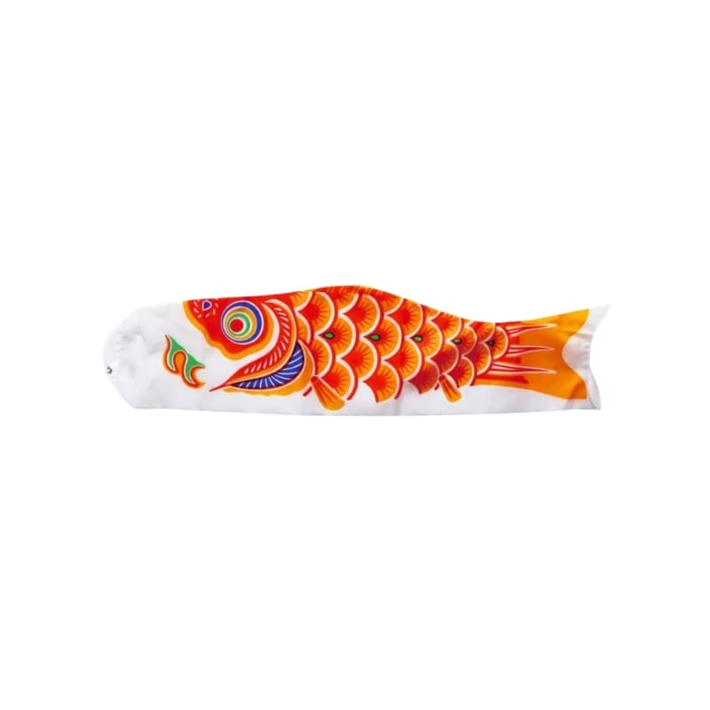 Koinobori Japonaise Traditionnelle Orange 60 cm