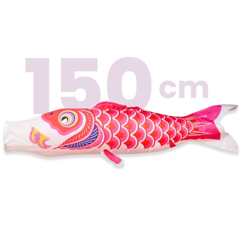 Koinobori Japonaise Traditionnelle Rose - 150 cm