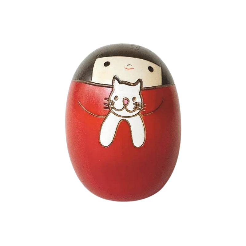 Kokeshi Neko Rouge | Univers du Japon