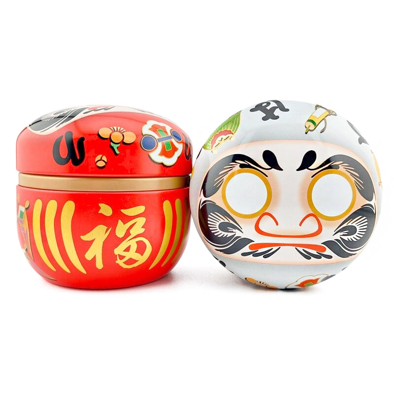 Coffret Deux Boîtes à Thé Métal Daruma