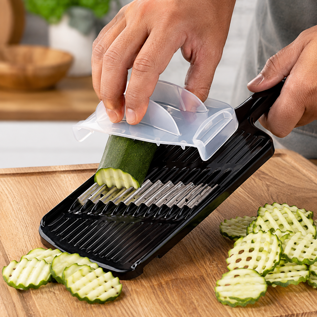 Mandoline Japonaise Ondulée et Gaufrée