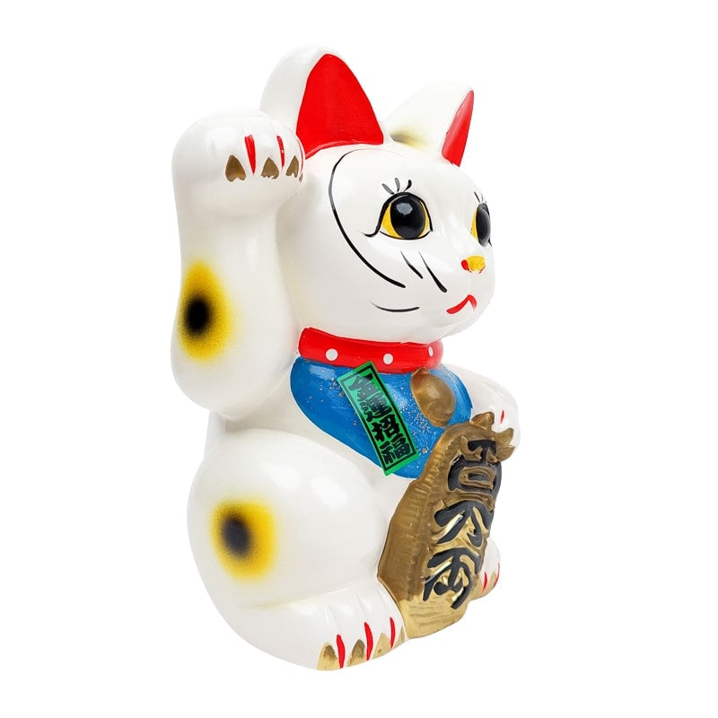 Maneki Neko Blanc Seto - 21 cm