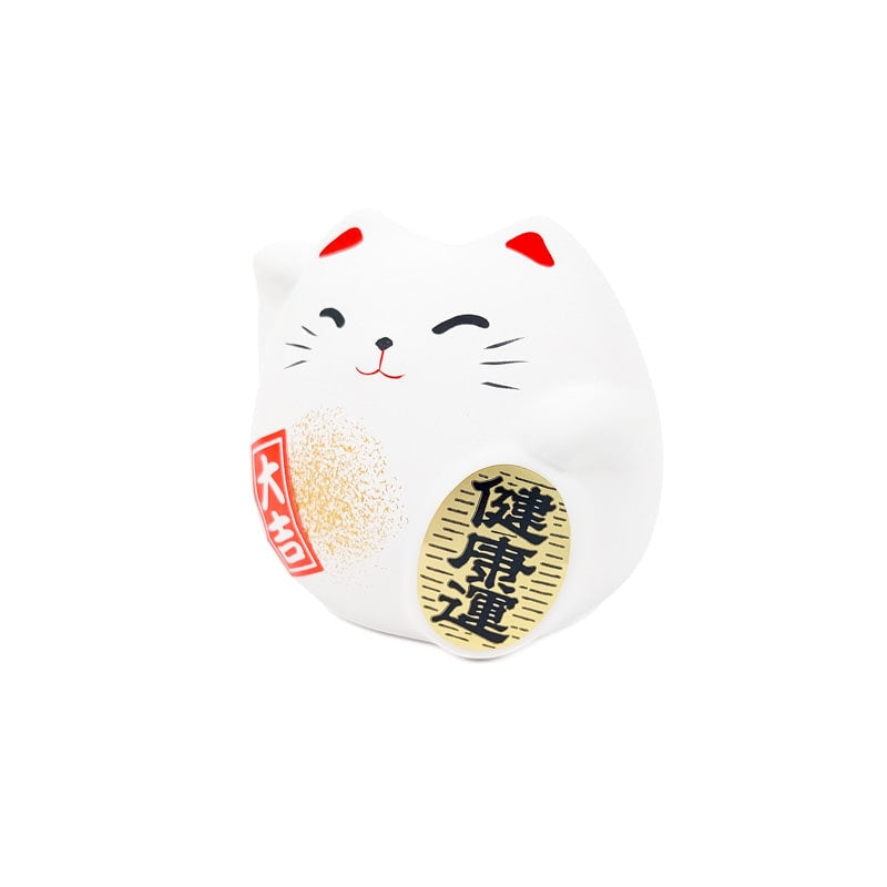 Maneki Neko Rond Blanc