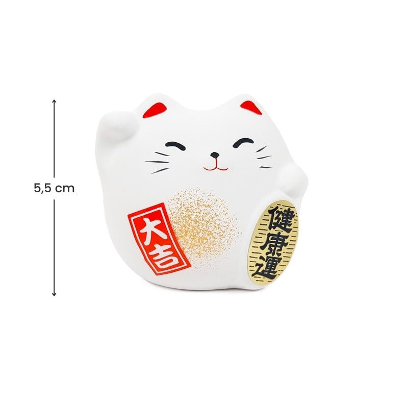 Maneki Neko Rond Blanc