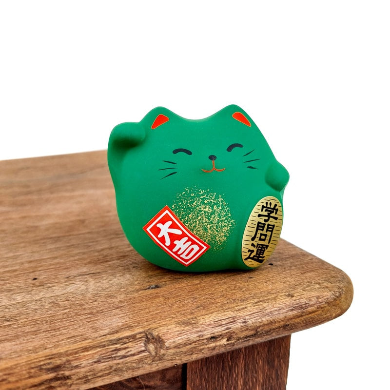 Maneki Neko Rond Vert