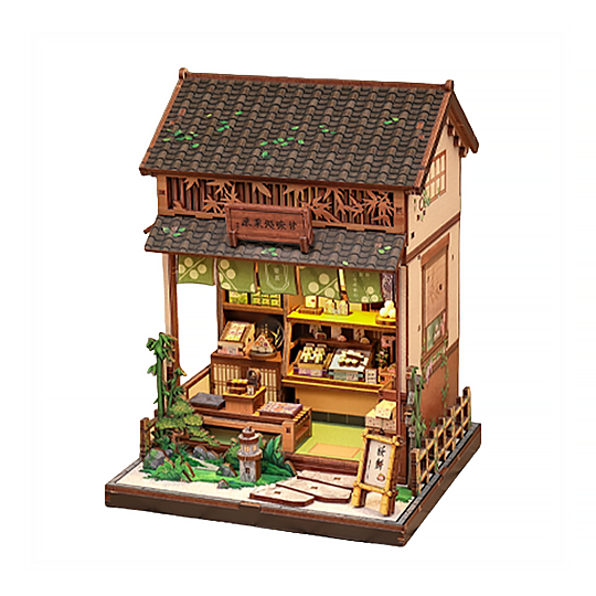 Maquette Japonaise Bois Salon de Thé Kanmi-Dokoro