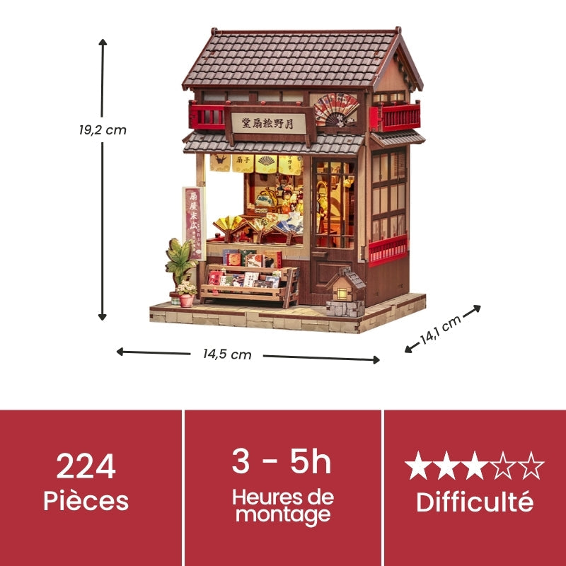 Maquette Japonaise Bois Tsukino Eogi-Dou