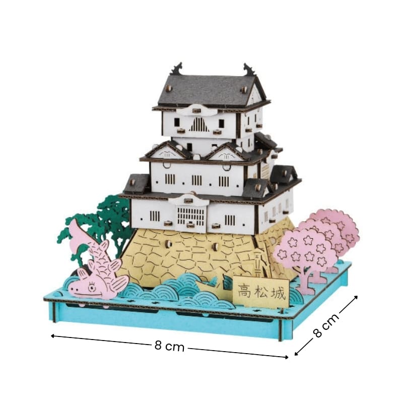 Maquette Miniature Japonaise - Château de Takamatsu