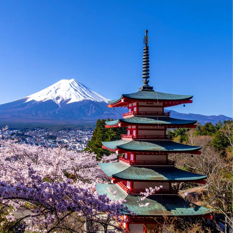 Maquette Miniature Japonaise - Pagode Rouge