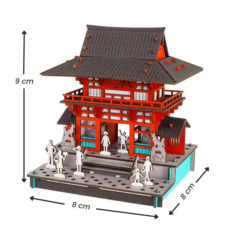 Maquette Miniature Japonaise - Porte Rōmon Sanctuaire Inari