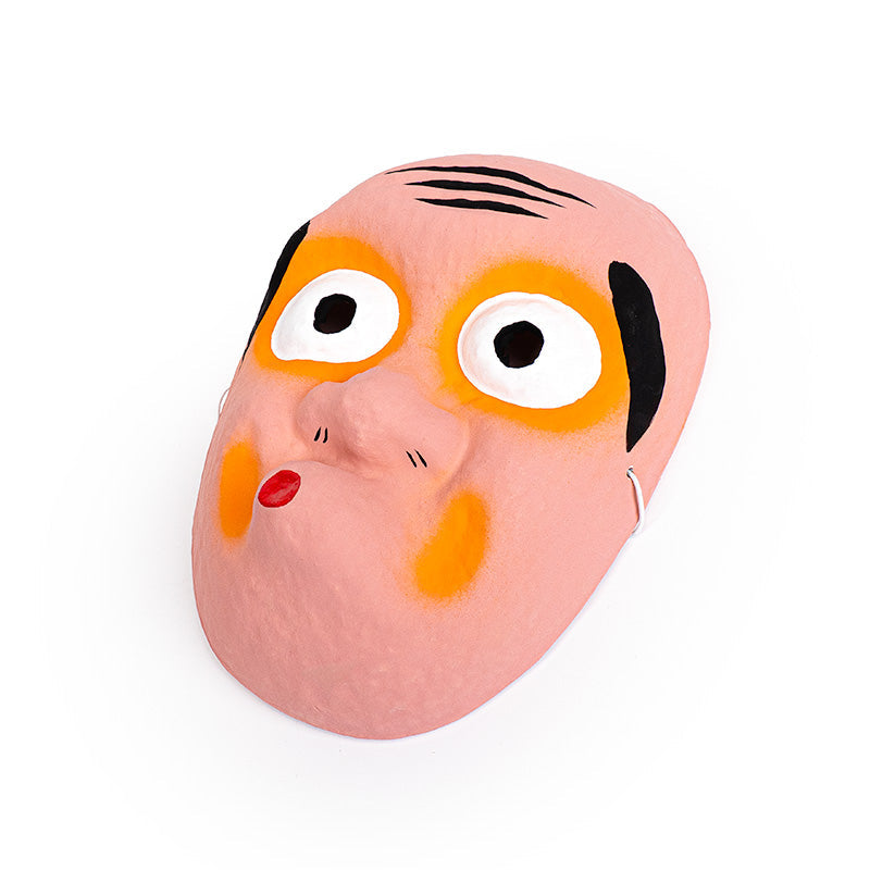 Masque Japonais Hyottoko Papier Mâché