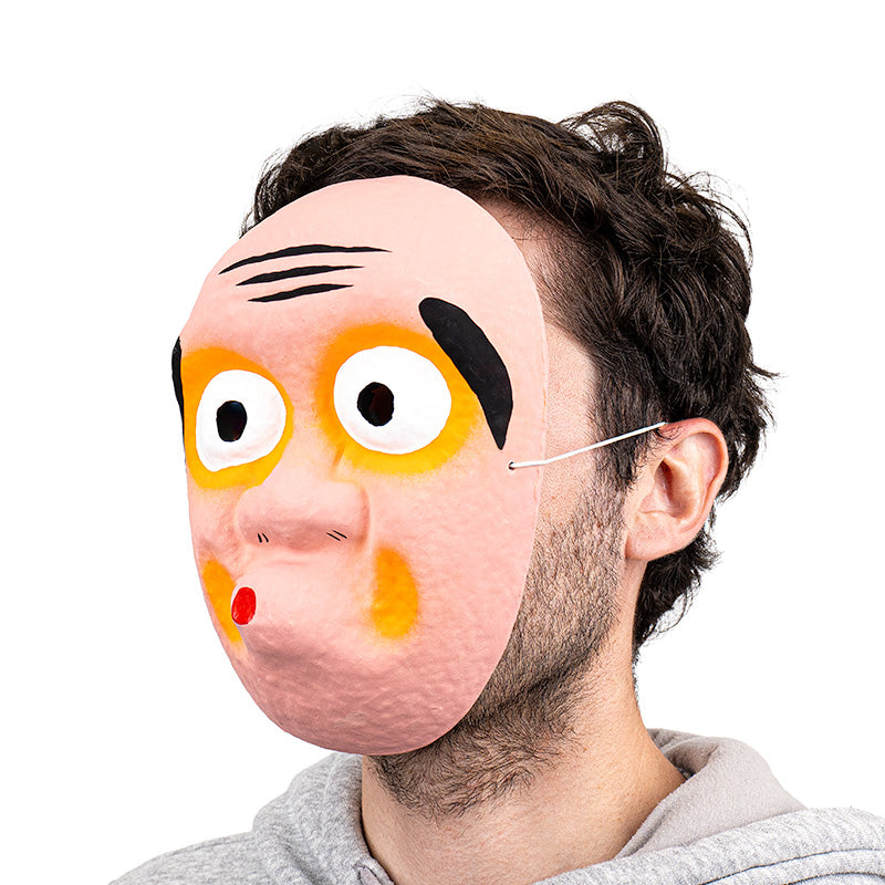 Masque Japonais Hyottoko Papier Mâché