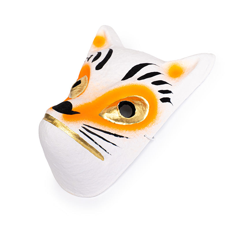Masque Japonais Kitsune Papier Mâché