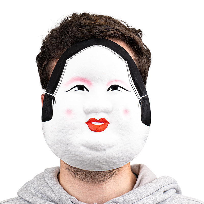 Masque Japonais Okame Papier Mâché