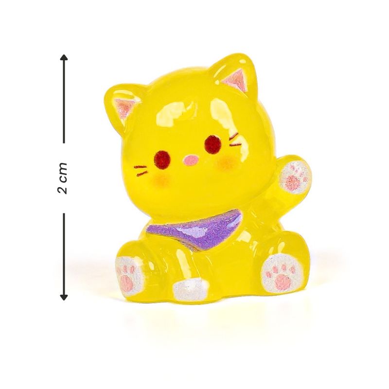 Mini Figurine Chat Coloré Phosphorescent