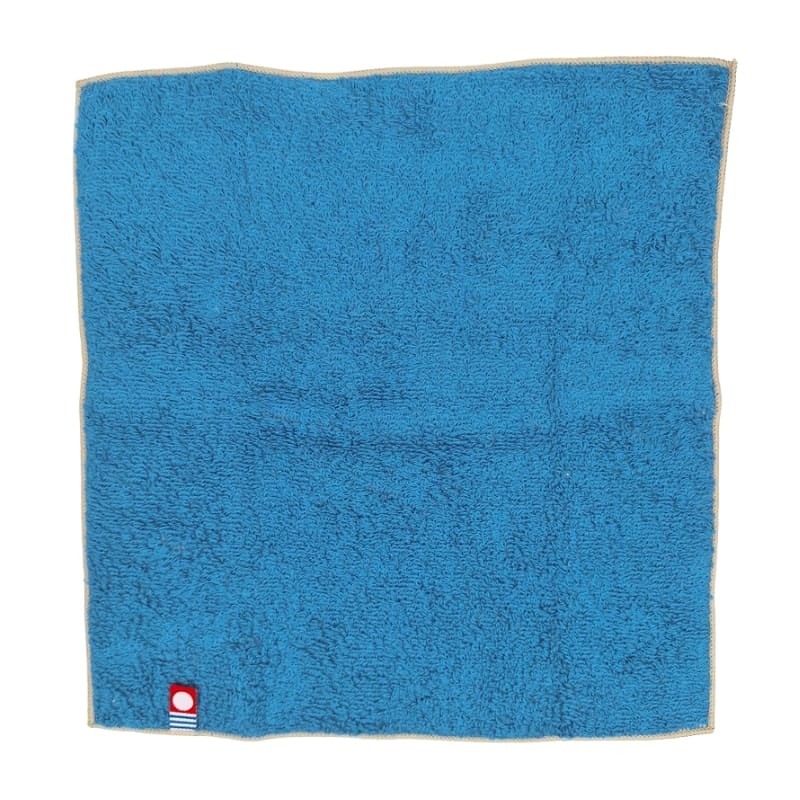 Mini Serviette Japonaise Réversible Bleue