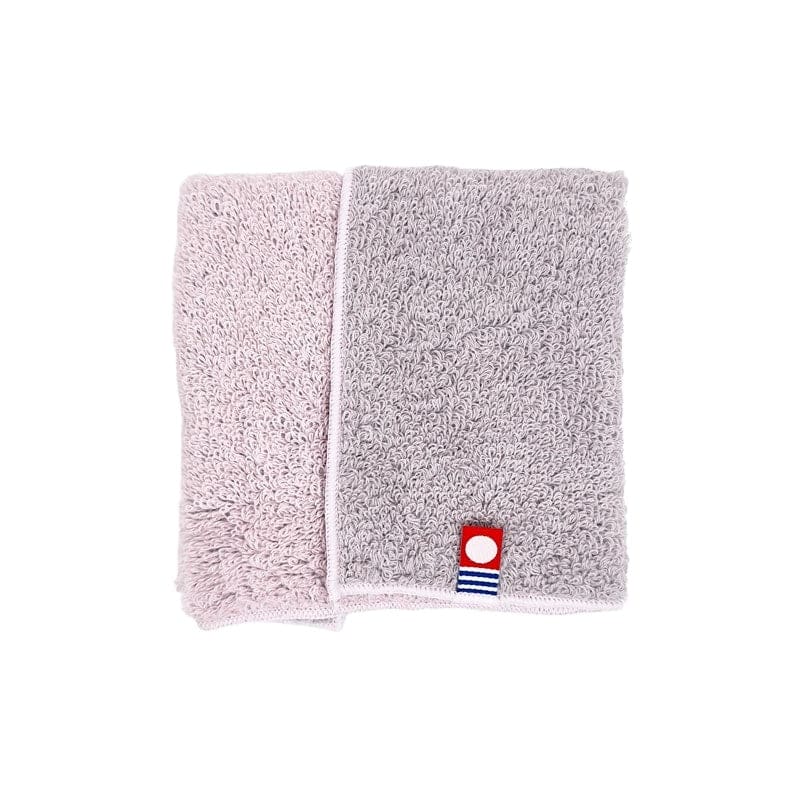 Mini Serviette Japonaise Réversible Grise
