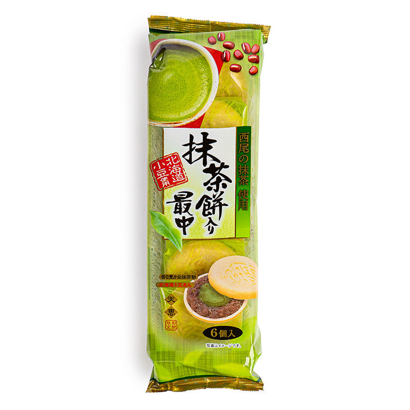 Monaka Japonais Fourré Mochi au Matcha & Anko