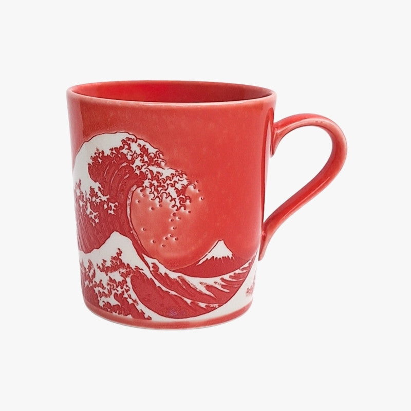 Mug Japonais Kanagawa Rouge
