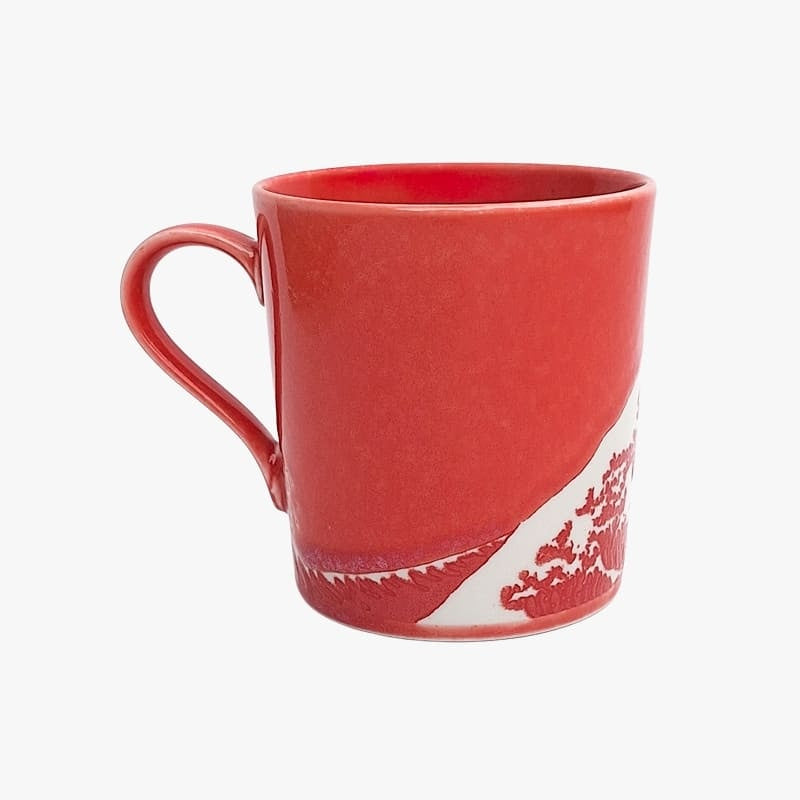 Mug Japonais Kanagawa Rouge