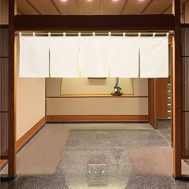 Noren Japonais Court Beige - 175 x 50 cm