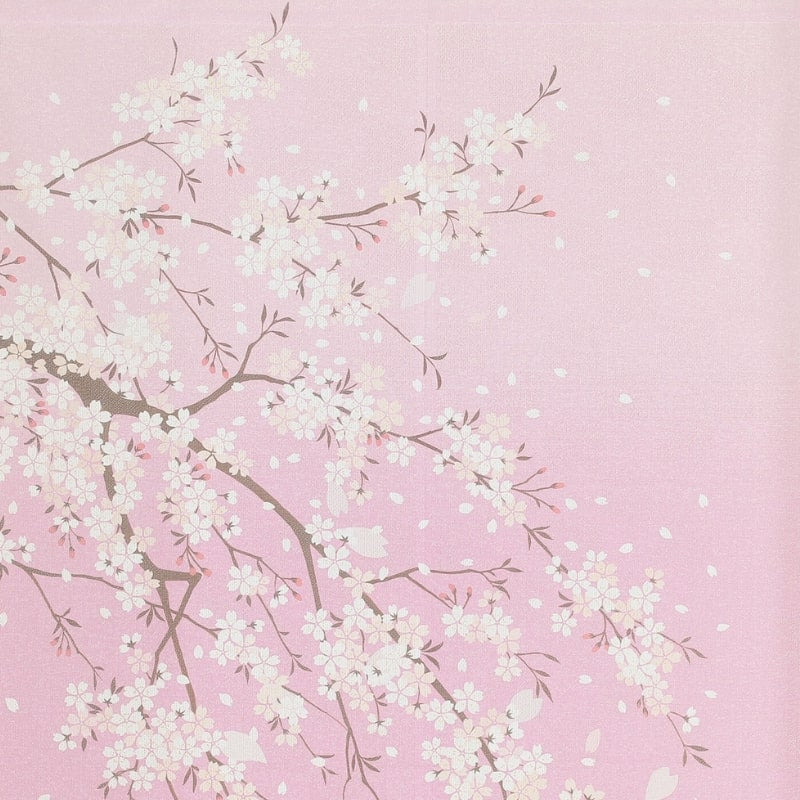 Noren Japonais Sakura Usagi - 85 x 150 cm