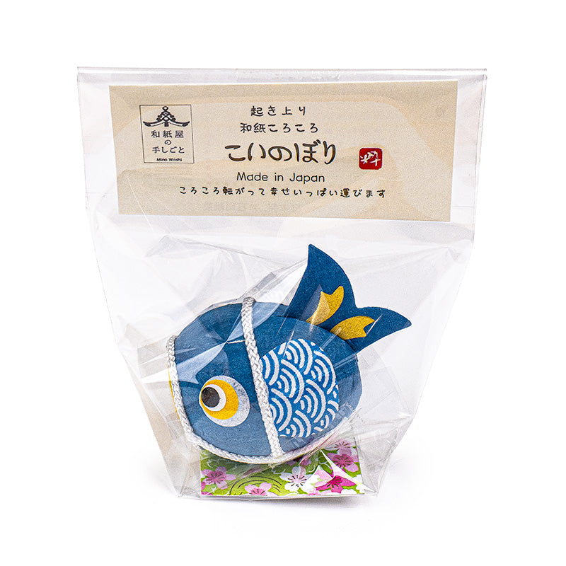 Okiagari Porte-Bonheur Koï Bleue