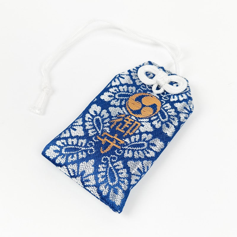 Omamori Japonais Tomoe Bleu