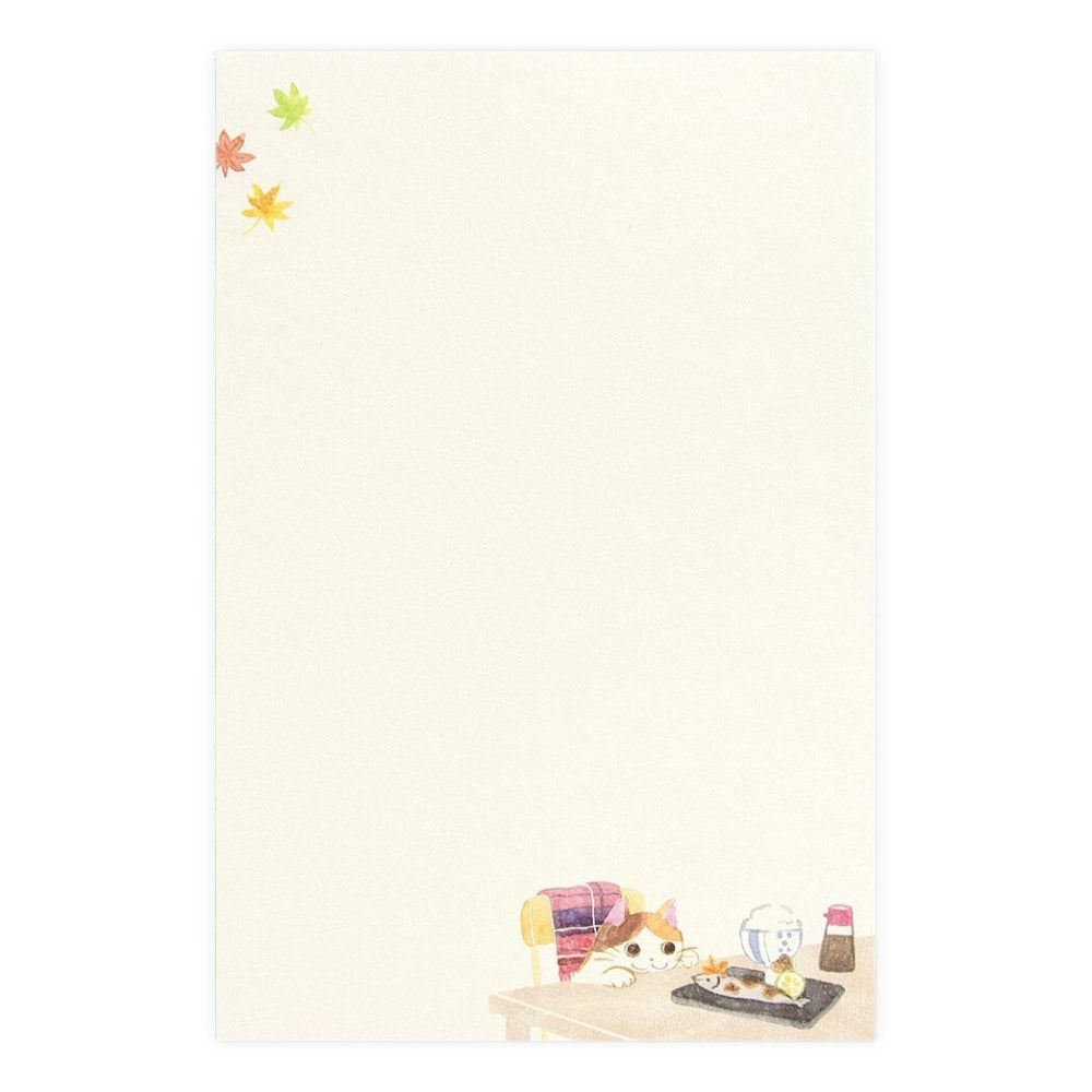 Papier à Lettre Automne Chats