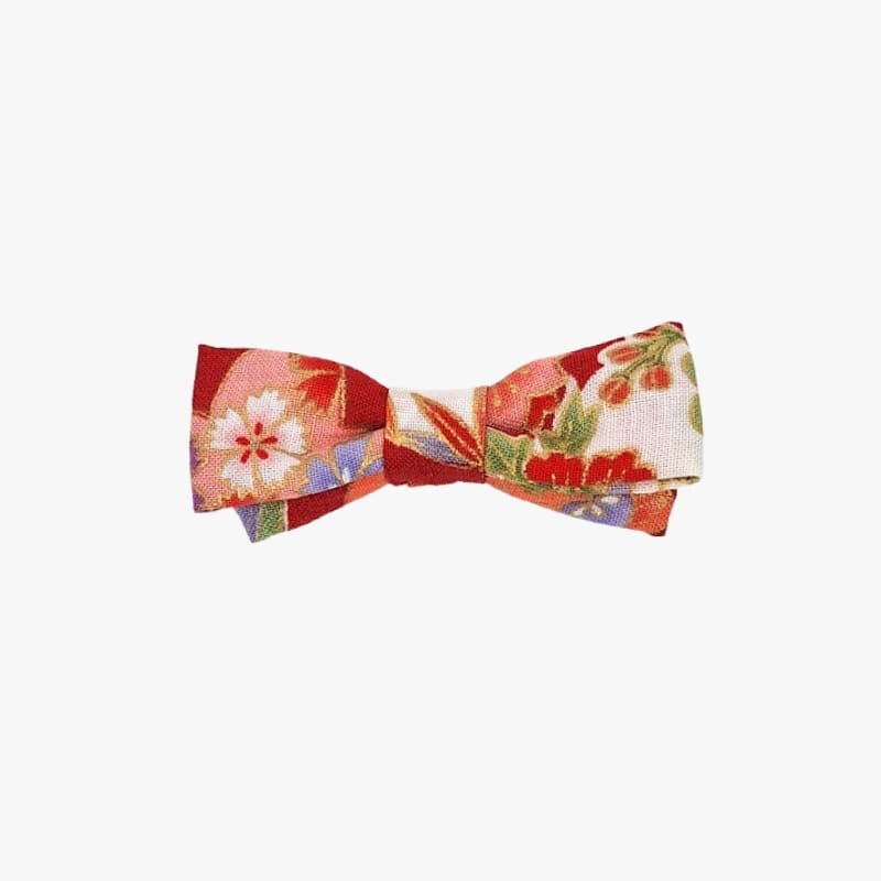 Petite Barrette Cheveux Japonaise Rouge