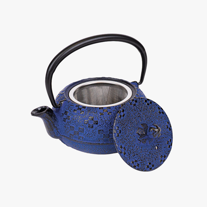 Petite Théière Japonaise en Fonte Tetsubin Indigo