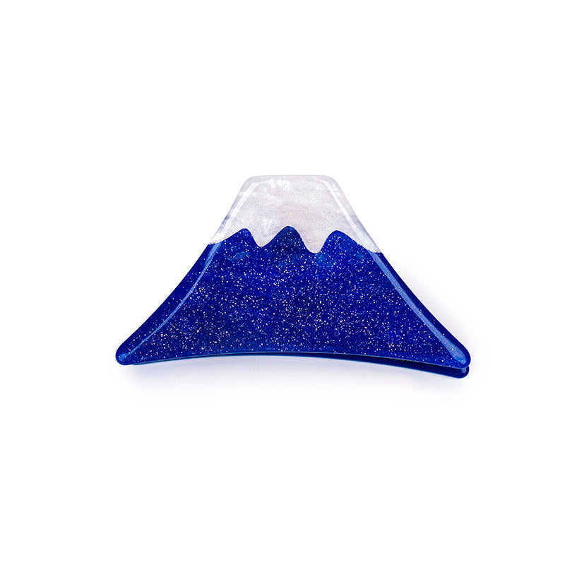 Pince à Cheveux Japonaise Mont Fuji Bleu