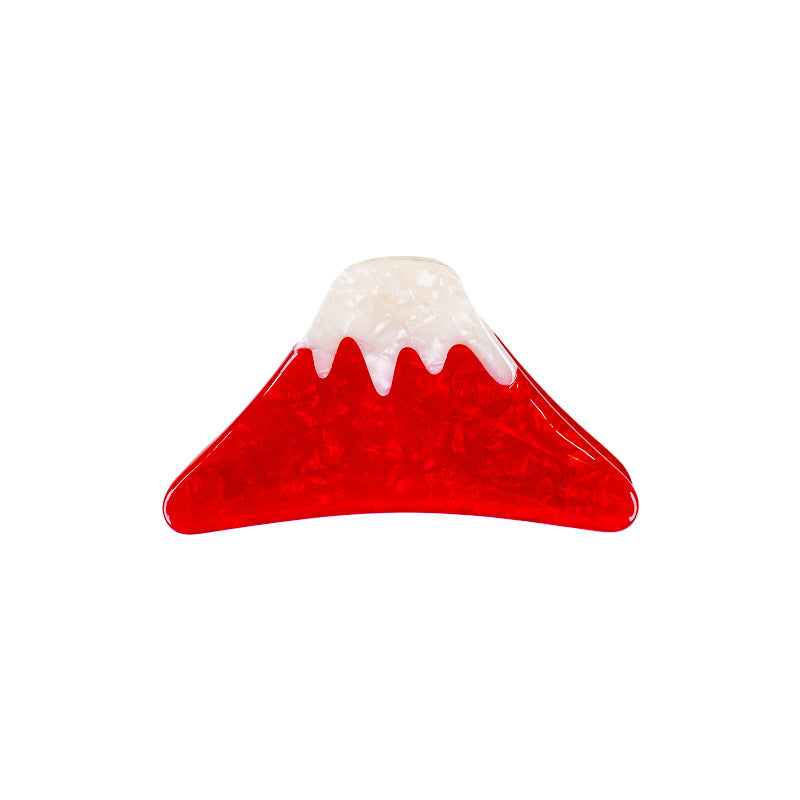 Pince à Cheveux Japonaise Mont Fuji Rouge