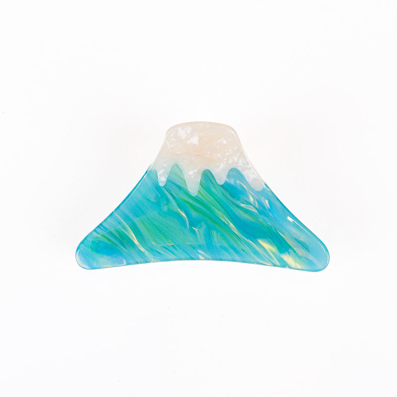 Pince à Cheveux Japonaise Mont Fuji Turquoise