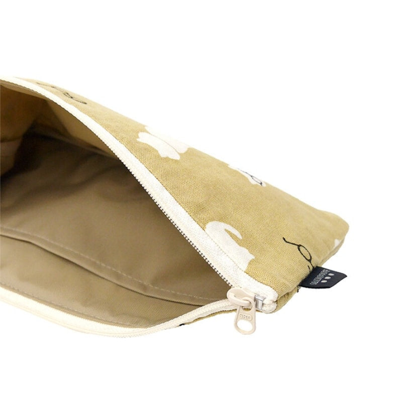 Pochette Japonaise Chat Beige