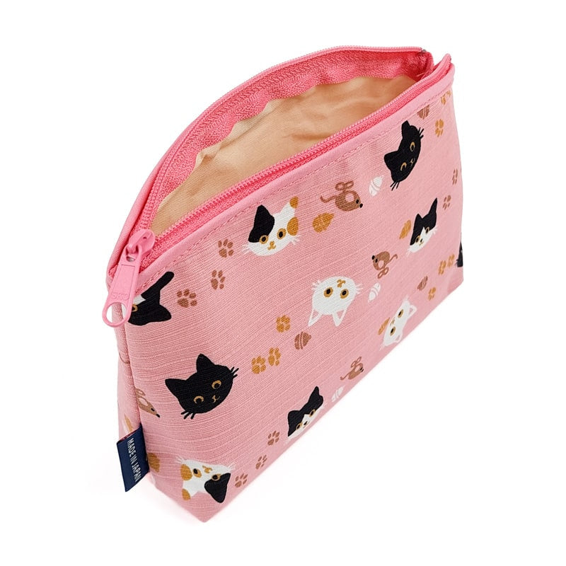 Pochette Japonaise Chat Rose